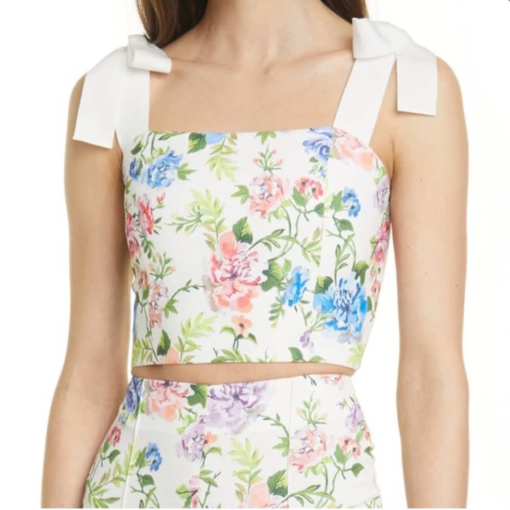 Alice + Olivia Nike Floral Crop Top